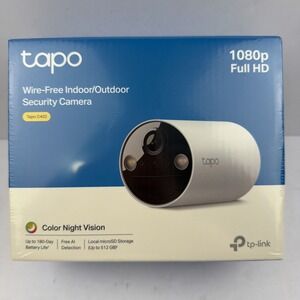 Tp-link 𝗧𝗮𝗽𝗼 Wireless Outdoor Security Camera, 1080p, New Sealed